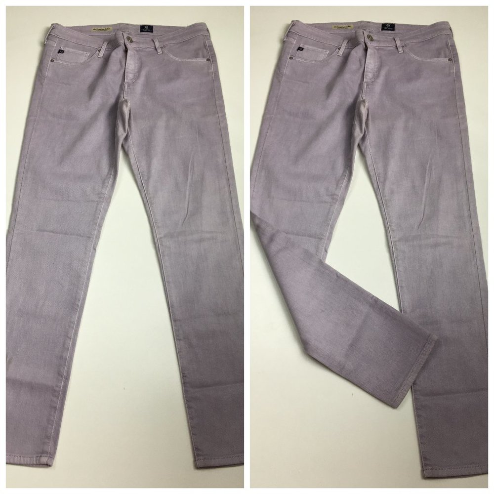 AG ADRIANO GOLDSCHMIED 5 Pocket Purple The Legging Super Skinny Ankle Jeans